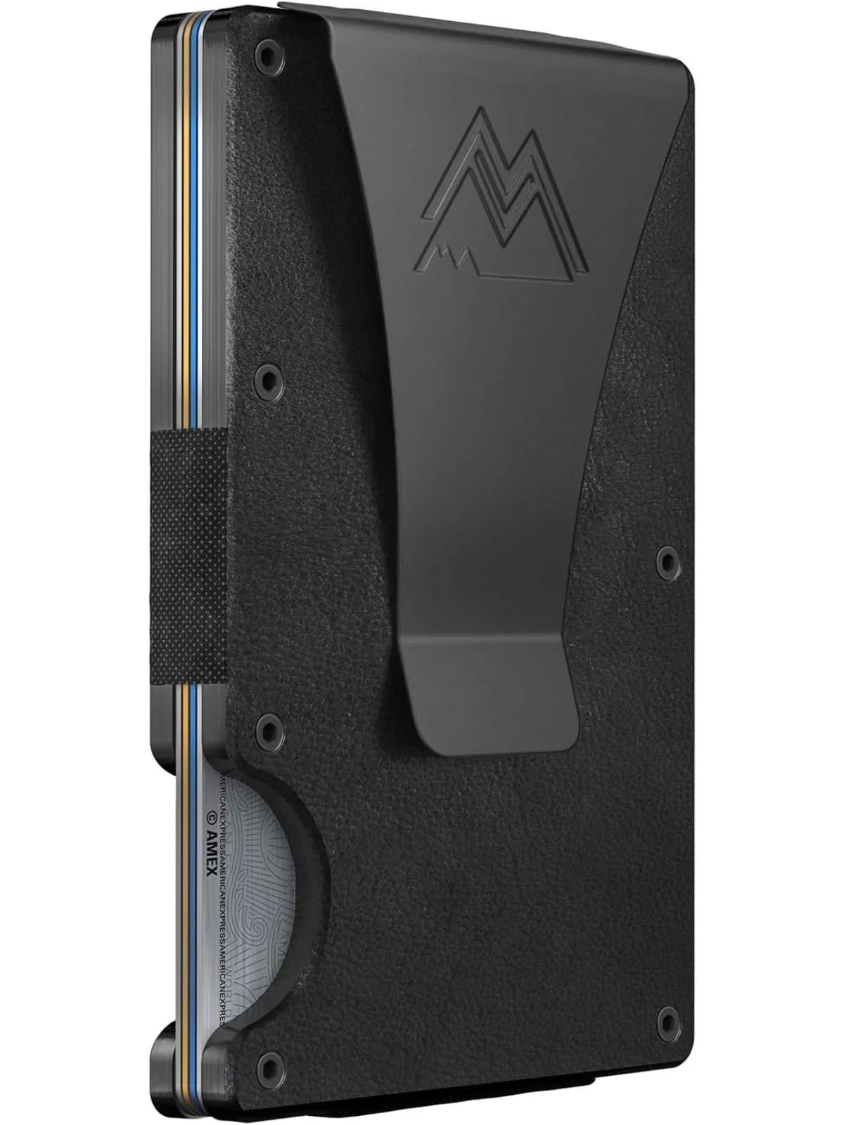 Mountain Voyage carbon fiber minimalist wallet with money clip